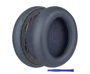 Comfortable Ear Pads Round Cups Earmuffs Earpads for LifeQ30 Headphone Thick Memory Foam Ear Cushions Replacement - Blue