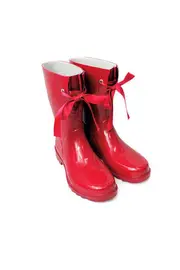 Lace Up Ribbon Gumboot--GLA-APFW0136