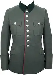 [militaryharbor] WW2 WWII German Heer M27 Officer Panzer Gabardine Piped Dress Tunic Jacket II