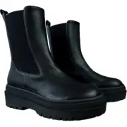 Good American Black Leather Chelsea Combat Boot Womens Sz 9.5 New, Box,Dust bag