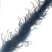 Ostrich & Marabou Feather Boa - Navy