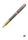 PARKER Sonnet Grey GT Fountain Pen Fine Nib 18K Gold Nib Gift Box Included Gift