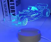 F1 Red Bull Racing 3D LED USB Display Light Multi Colour Car Model Sergio Perez