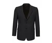 Mens Single Breasted 2 Button Suit Jacket Work Business - Pin Striped - Charcoal - 107