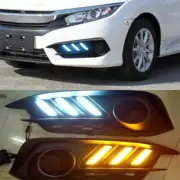 LED DRL Daytime Running Lights Fog light Driving Bumper For Honda Civic 16-18
