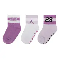 在飛比找PChome24h購物優惠-Nike 襪子 Jodan Socks 小童襪 長襪 紫粉 