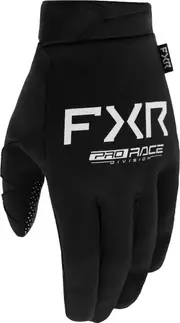 FXR Cold Cross Lite Motocross Gloves, black-white, Size S for Men Black White