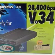 Sealed Supra Express 288 PnP Data/Fax Modem Mac OS FAXcilitate MicroPhone V.34