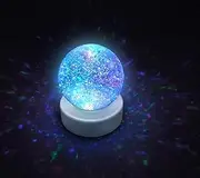 Playlearn SWGB Glitter Ball Snow Globe with LED Color Changing Mood Light