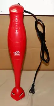 Smart Home Stick Blender Plastic & Metal 000SJ7 Red NIB 2 Speed 233F