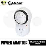 2X Sansai Power Adaptor - 24 Hour Mechanical Timer Switch
