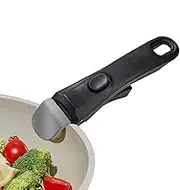 Removable Pan Handle, Anti-Scald Non Slip Frying Pan Detachable Handle Easy to Replace Portable Removable Handle Cookware