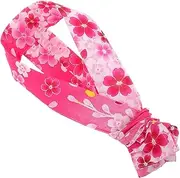 [Vaguelly] Sakura Kimono Collar Lining Pentagram Decoration Headband Styling Decoration Color Banner Scarf Headband Japanese Kimono for Women Kimonos for Women Japanese Cloth Pink