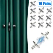 10x Curtain Magnets Button Drapery Magnetic Clasp with Back Prevent Light Leak