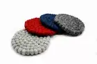 Handcrafted Pom Pom Trivet - Wool Felt Kitchen Pot Holder - Wool Balls Trivet