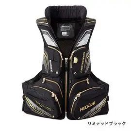 ◎百有釣具◎SHIMANO VF-111Q NEXUS LIMITED PRO 頂級款救生衣 黑紅色XL ~買再送