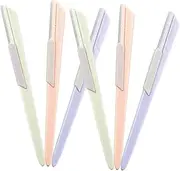 Ipetboom Facial Hair Shaver Tools 6 Pcs Eyebrow Razor Set Lightweight Compact for Travel Office and Personal Use