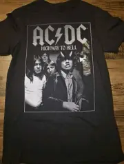 AC DC T Shirt Men's Black Highway to Hell Size: Small.