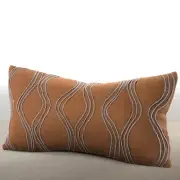 Cirque Beaded Cord On Linen Pillow Case (j10)