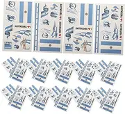 LALADEFIEE 24pcs Football Flag Sticker Ornaments Waterproof Cheerful World Flag Decals for Sports Events