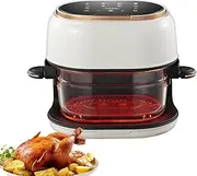 Air Fryer Oven, Air Fryer with Temperature Adjustable 60-190℃ and 0-120 Minutes Timer, Touch Panel and Visual Fry Basket, Air Fryer Oven for Home Bread Making, Etc
