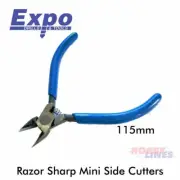 Pro Pliers MINI SS SIDE CUTTERS with spring 75627 EXPO TOOLS