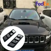 Car Decorative Air Flow Intake Hood Scoop Vent Bonnet Cover Black Universal US