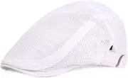 [Generic] Men Women Beret Hat Ivy Flat Cap Cabbie Newsboy Style Outdoor Sun Mesh Cap