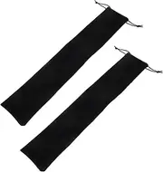 Kisangel 2Pcs Handheld Fan Storage Bag Soft Lint Drawstring Pouch for Folding Fans Stylish and Portable Fan Cover Protective Sleeve for Travel and Home Use