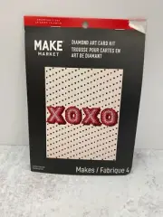 Make Market Diamond Art Card Kit (make 4) Valentines Day Crafts Gems XOXO