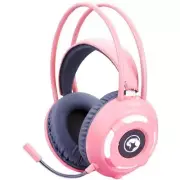 PINK RGB LED Gaming Headset Stereo Surround 7.1 PC Computer Headphone Mic HG8936