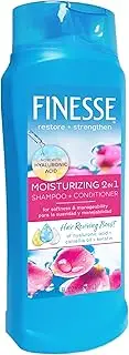 FINESSE Restore + Strengthen Moisturizing 2in1 Shampoo + Conditioner, 13 oz (Pack of 6), Moisturize & Repair Dry or Damaged Hair