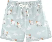 [RPLIFE] Boys Beach Shorts, Toddler Trunks 2t, Cartoon Style