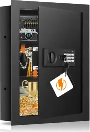 56cm (H) ( Tall Fireproof Wall Safe between Studs 16" Centers, Heavy Duty Safe