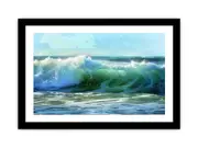 Waves Canvas Framed Art