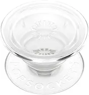 PopSockets: PopGrip Plant - Expanding Stand and Grip Made with Plant Based Materials with a Swappable Top for Smartphones and Tablets - Clear