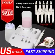 Dental Portable Ultrasonic Piezo Scaler 2*Bottles fit Cavitron EMS/ 10*Handpiece