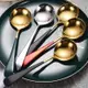 304不銹鋼小勺子家用精致湯勺兒童吃飯調羹網紅創意韓式長柄湯匙