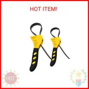 2 Piece Rubber Strap Adjustable Wrench Oil filter wrench Silicone Belt Jar Opene