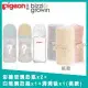 (Pigeon+Bizzi Growin)第三代母乳實感玻璃奶瓶240mlx2+純淨白240ml+洞洞毯x1