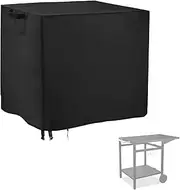 Jungda Outdoor Cart Cover,Waterproof Grill Cart Cover Pizza Oven Table Covers,36 Inch Patio Storage Cabinet Covers - 36 x 22 x 29 Inch