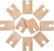 Kisangel 10pcs Concave Train Track Replacement for Expansion Railway Decorative Track Model for Simulation Train Play Easy to Assemble Safe Fun for Creative Layouts