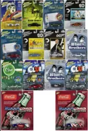 Johnny Lightning Pop Culture, Americana, The Blues Brothers, 007, Clue, 1972