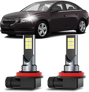 XFLHEHD Fits for 2011-2015 Chevy Cruze led fog light bulbs combo, H11 fog light bulbs