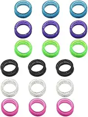 Grooming Hair Scissors 18pcs Silicone Scissor Finger Rings Comfortable Shears Finger for Dogs Anti Scissor Handheld Cover