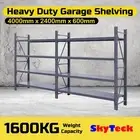 4m*2.4m Metal Garage Storage Warehouse Shelves Shelving Rack 1600kg 2-4024C MFP