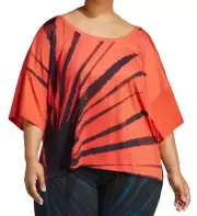 Adidas x 11 Honoré HR7034 Scarlet/Black Training Tee Womens Plus Size 2X