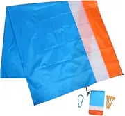 MOTHNUR 1 Set -Color Picnic Mat Blankets Picnic Blanket Outdoor Camping Mat Beach Travel Essentials Backpacking Essentials Beach Accessories for Family Blue Nylon