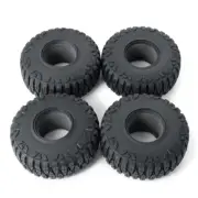 4PCS 1.9" Rubber Tyre Tire with Foam for RC 1/10 SCX10 D90 TRX-4 Crawler