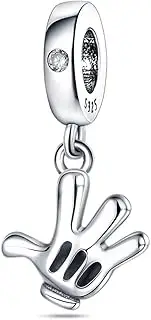 HappyStar Charm Bead fits Charms Bracelets Necklace European Jewelry ，925 Sterling Silver Dangle Pendant Bead for Woman Jewelry Beads Gifts （With one Spacer Bead Charms